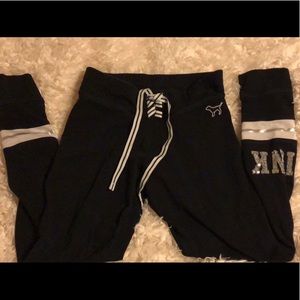 PINK sequined leggings